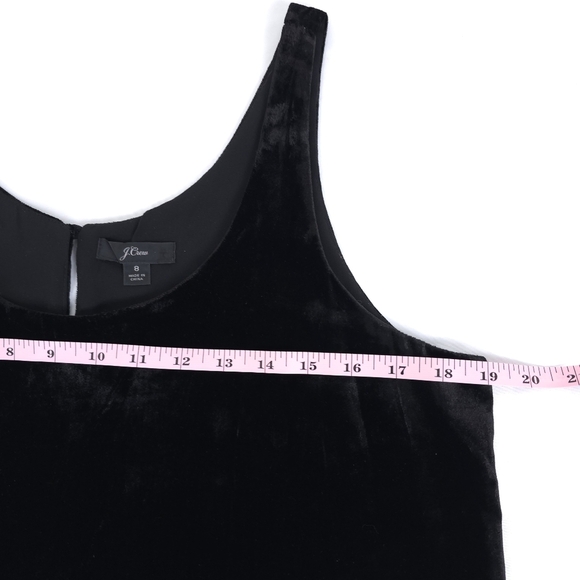 J. Crew Velvet Black Sleeveless Tank Size 8 - Picture 3 of 11